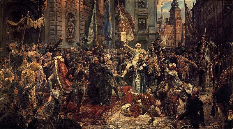 Jan Matejko Adoption of the Polish Constitution of May 3 Norge oil painting art